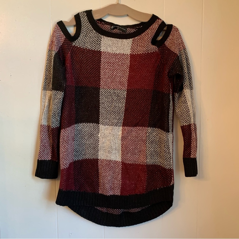 Plaid sweater